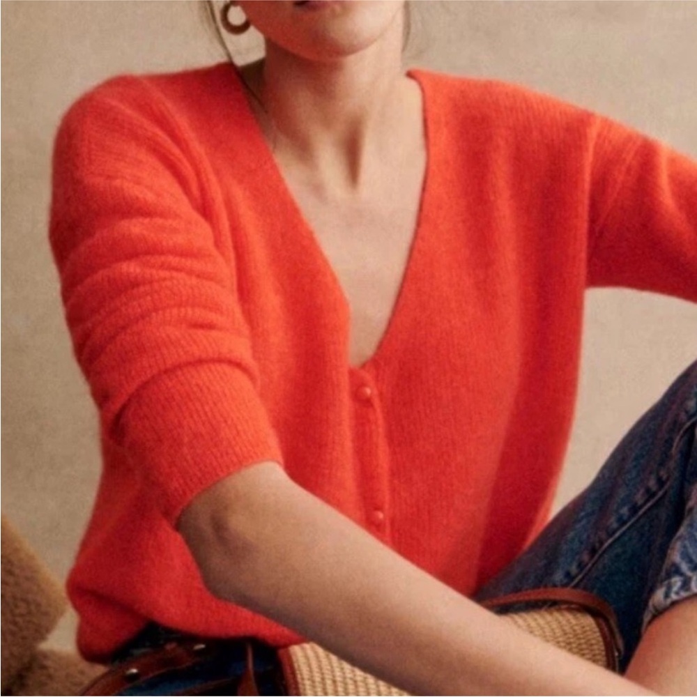 Sezane Barry Cardigan - Tangerine